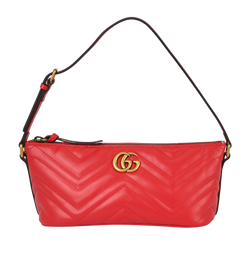 GG Marmont Shoulder Bag, Leather, Red, 0981, DB, 3*